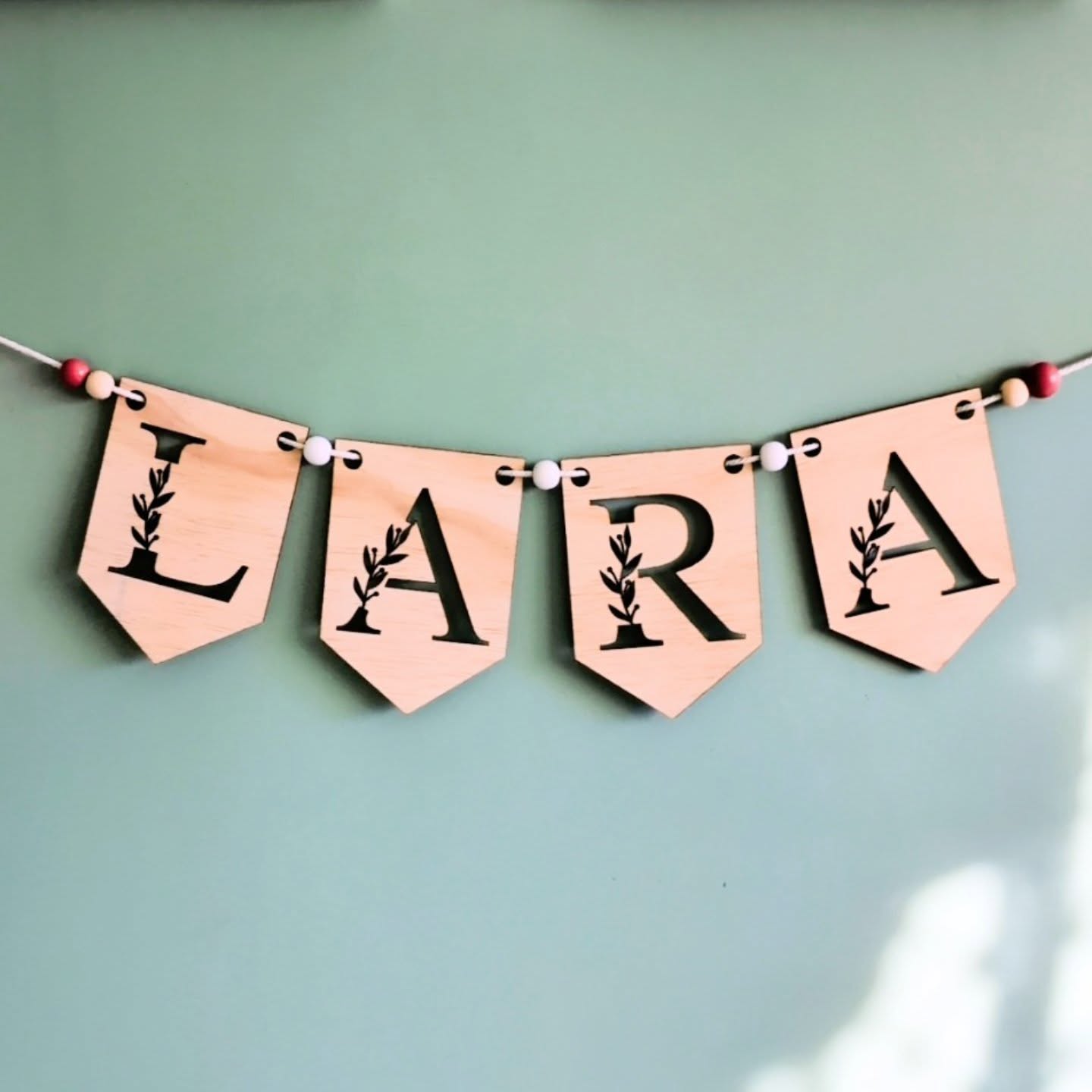 Floral Bunting Sign