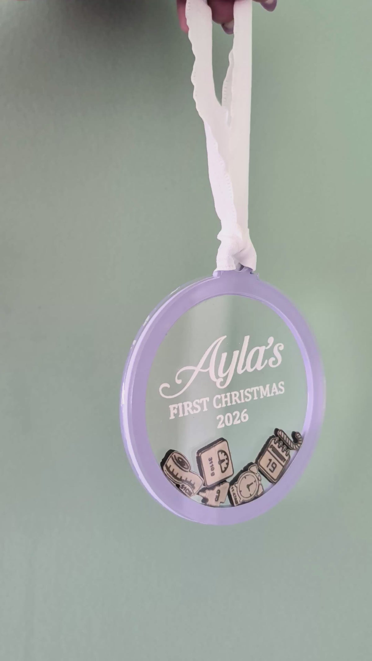 Baby’s First Christmas Shaker Ornament