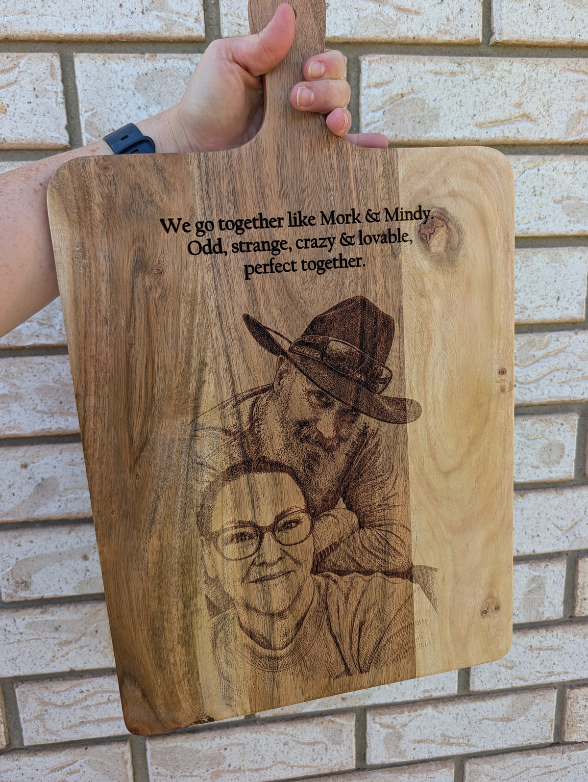 Personalised Photo Engraved Serving Board